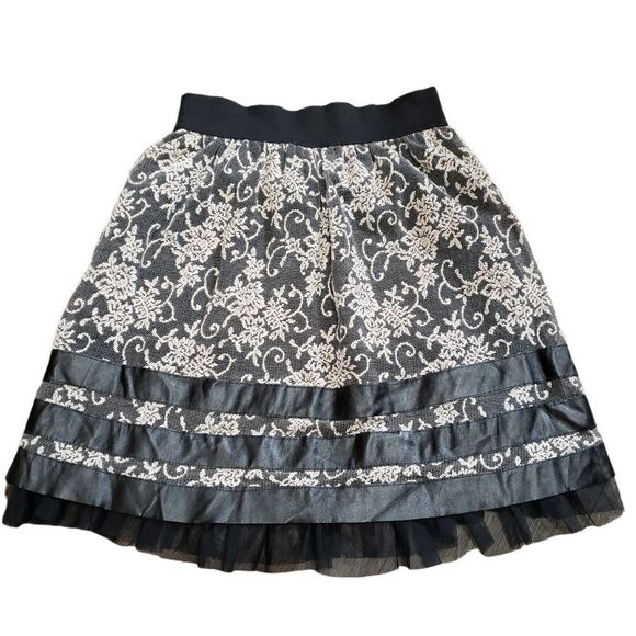 Joe B by Benbasset Lace Overlay Mini Skirt Sz XS - Picture 1 of 7